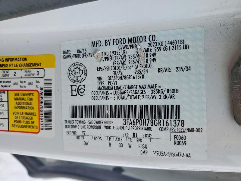 2016 Ford Fusion se