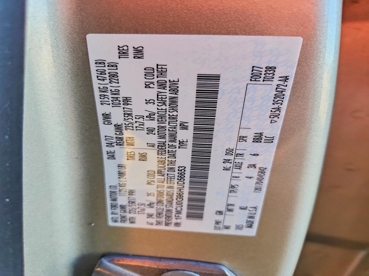 2017 Ford Escape se