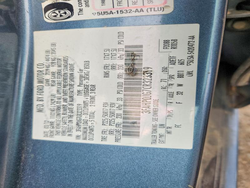 2012 Ford Fusion sel