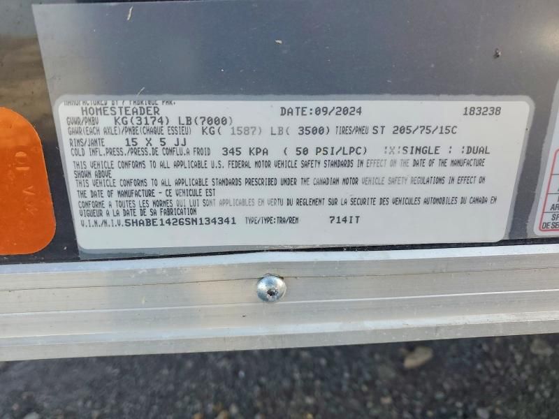 2025 Homesteader Enclosed