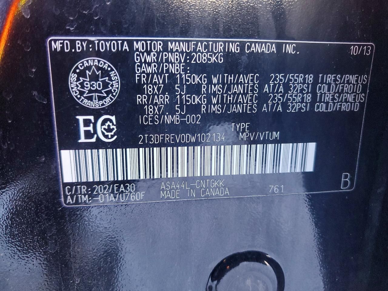 2013 Toyota Rav4 Limited