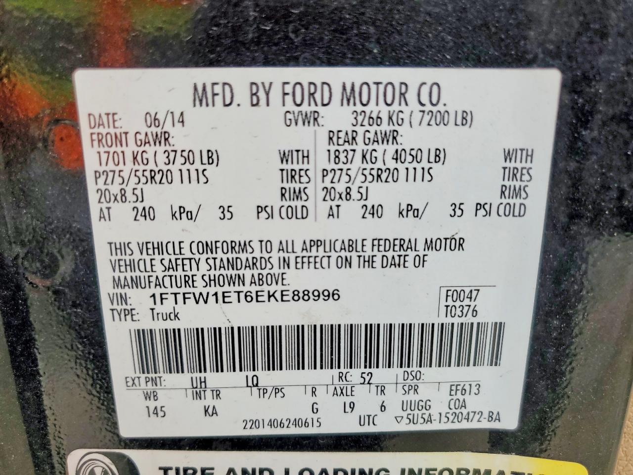 2014 Ford F150 Supercrew