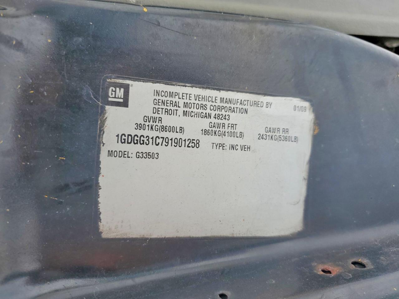 2009 GMC Savana G3500