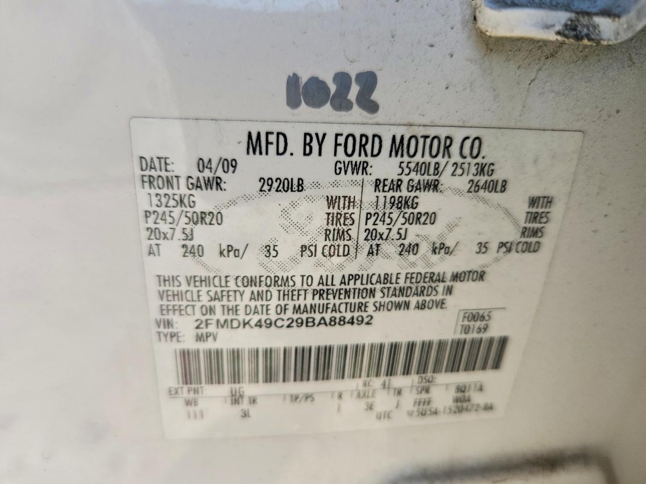 2009 Ford Edge Limited