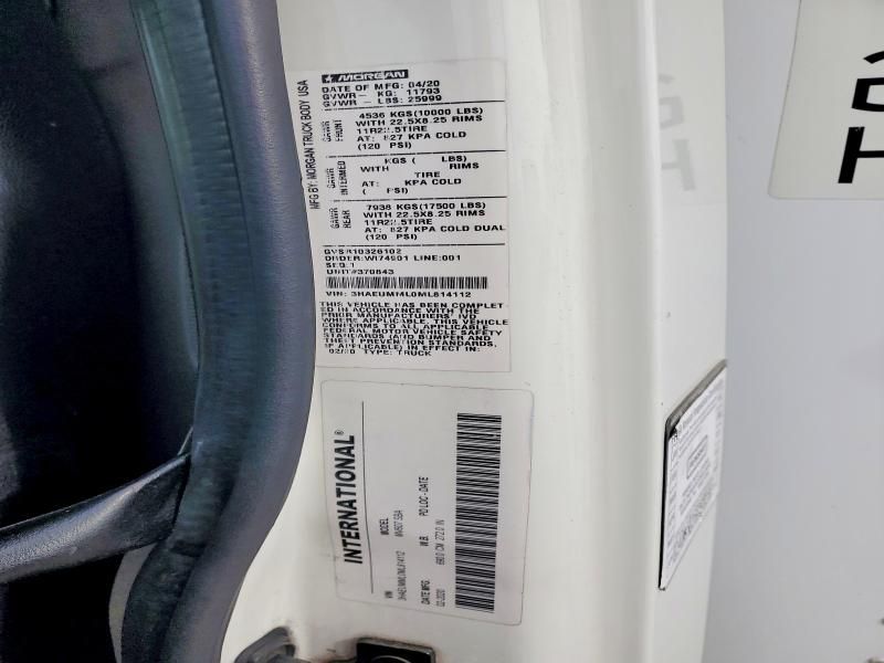 2021 International MV607 Refrigerated BOX Truck