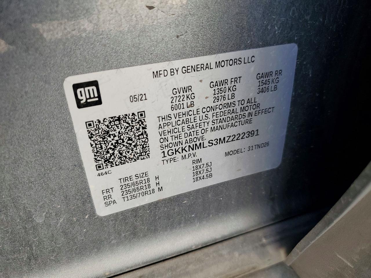 2021 GMC Acadia slt