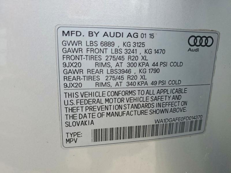 2015 Audi Q7 Prestige