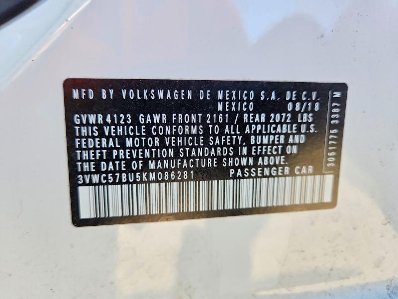 2019 Volkswagen Jetta s
