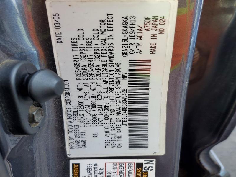 2005 Toyota 4runner Sport Edition