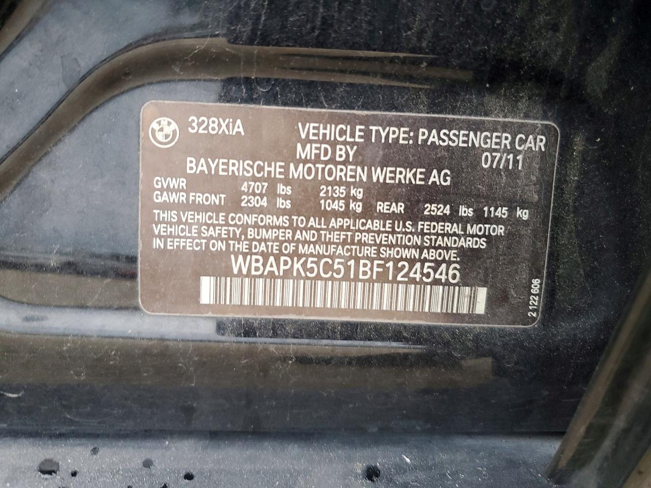 2011 BMW 328 xi Sulev