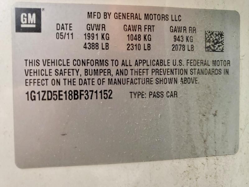 2011 Chevrolet Malibu 2LT