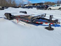 Salvage trucks for sale at New Britain, CT auction: 2024 Sure Track 2024 Sure Trac ST82184TBE-B-140 Equipment Trailer