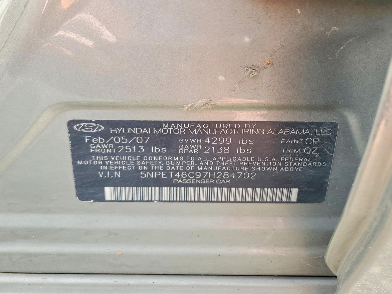 2007 Hyundai Sonata gls