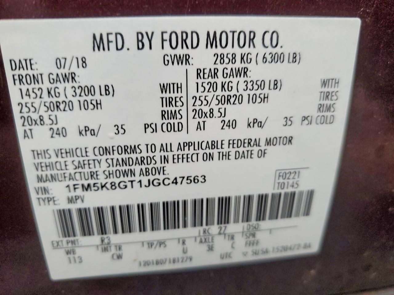 2018 Ford Explorer Sport