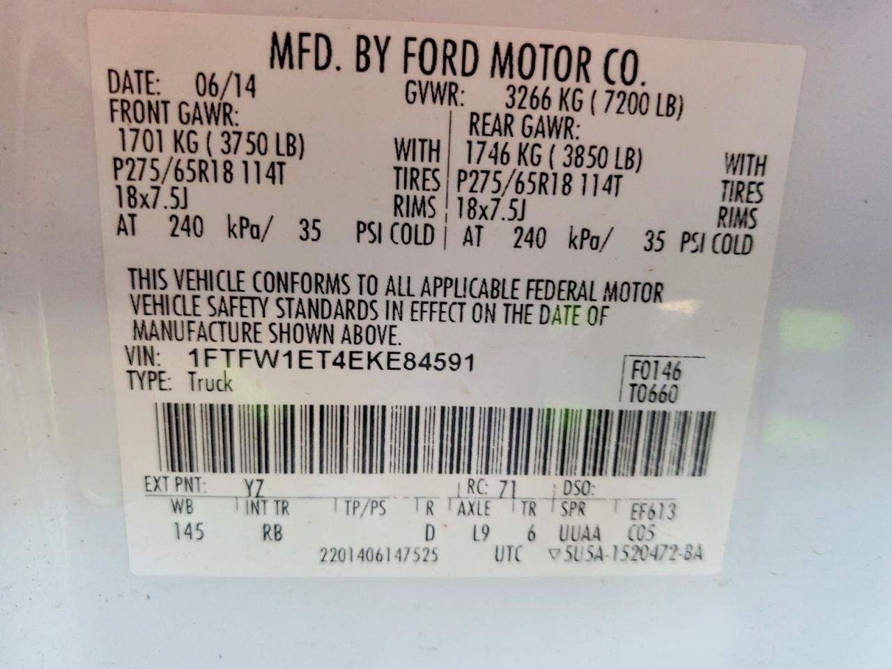 2014 Ford F150 Supercrew