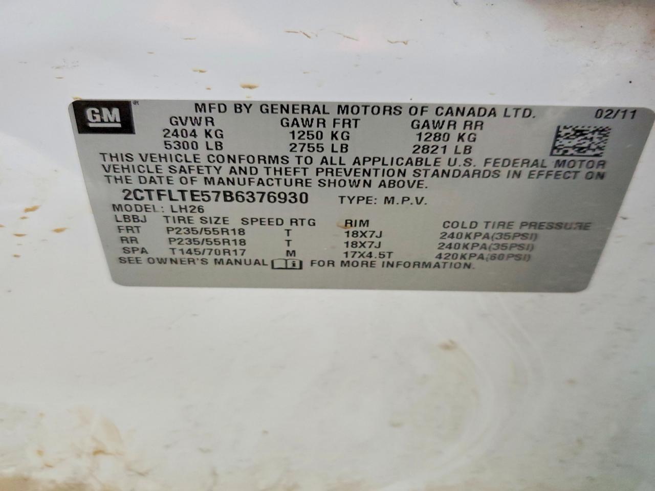 2011 GMC Terrain sle