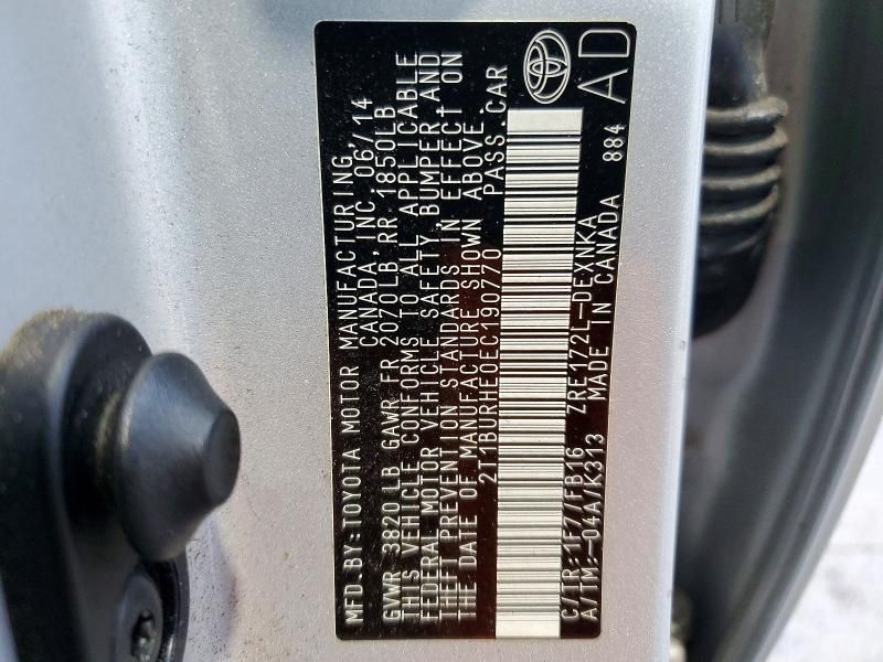 2014 Toyota Corolla l