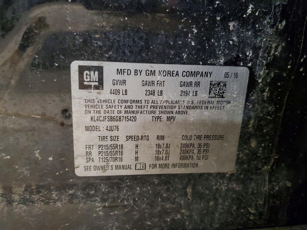 2016 Buick Encore Convenience