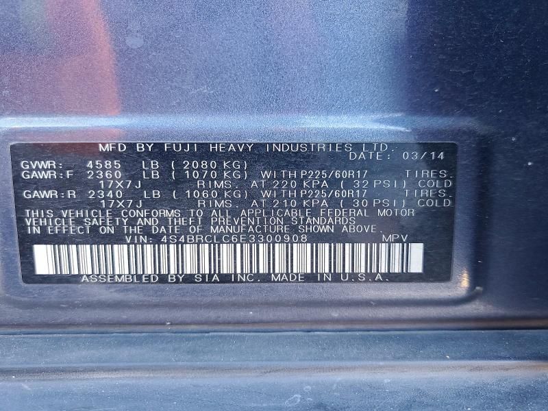 2014 Subaru Outback 2.5i Limited