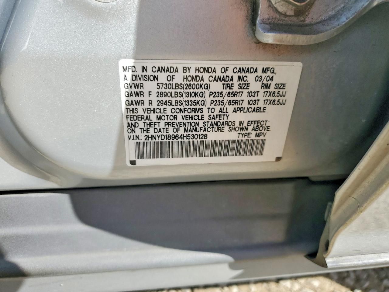 2004 Acura Mdx Touring