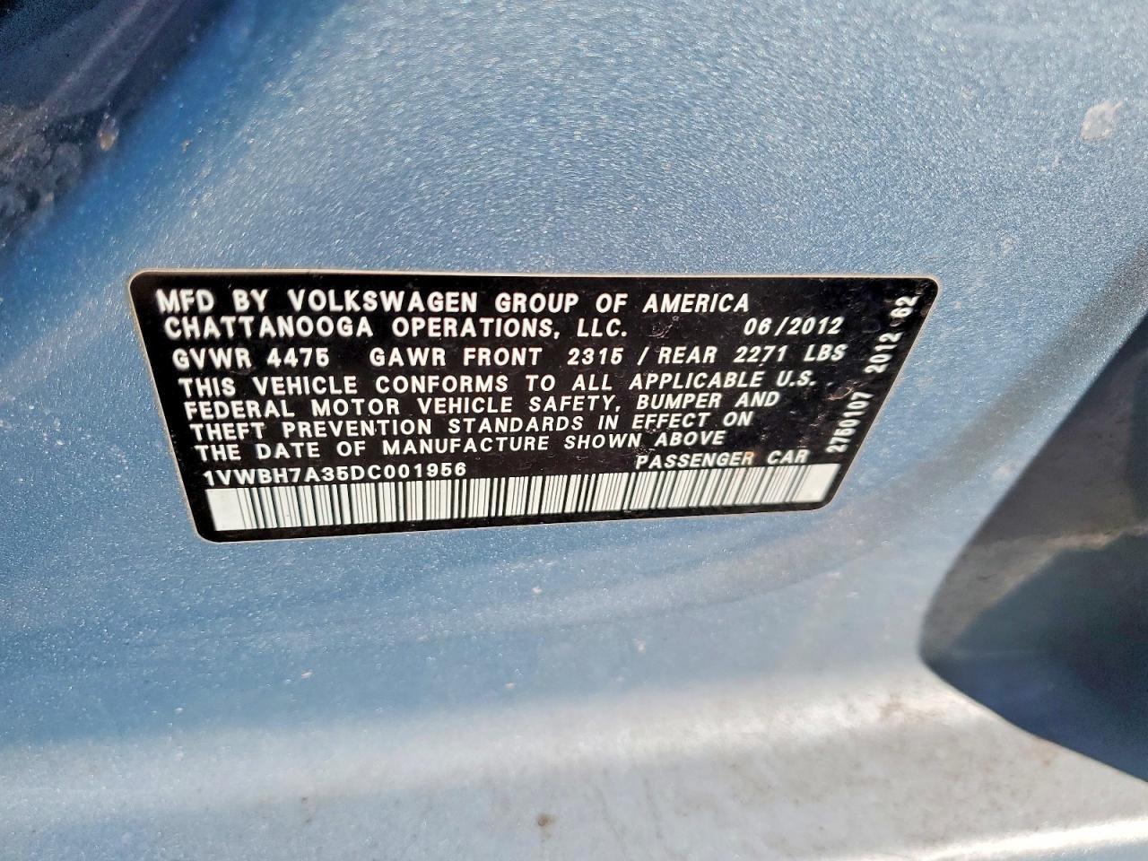 2013 Volkswagen Passat se