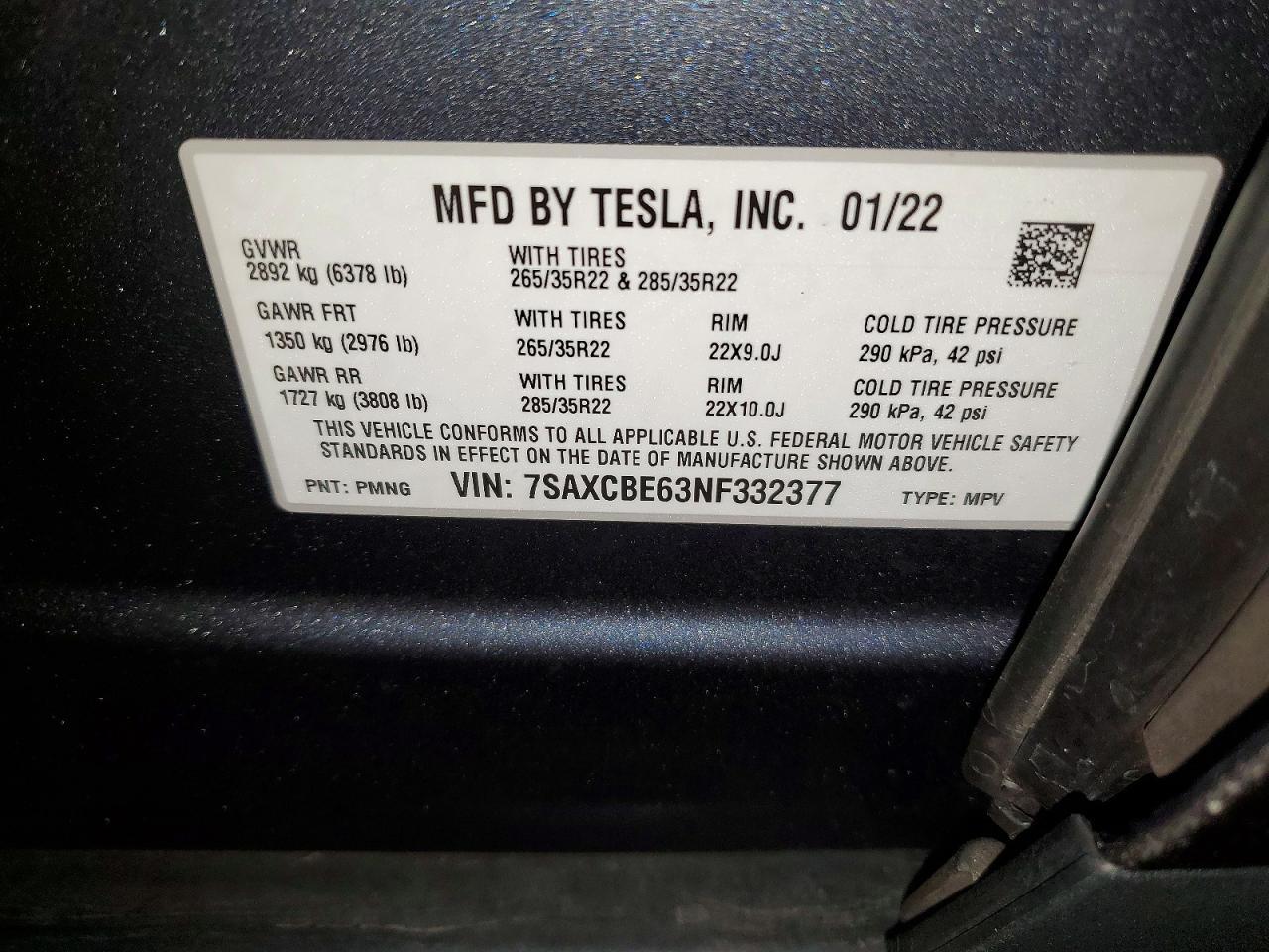 2022 Tesla Model x