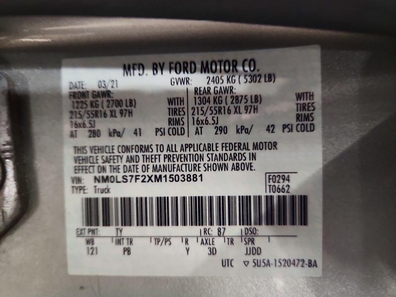 2021 Ford Transit Connect xlt