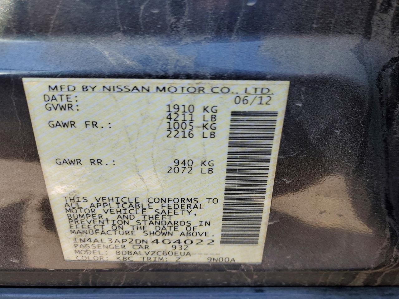 2013 Nissan Altima 2.5