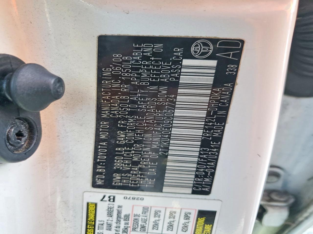 2009 Toyota Matrix Base