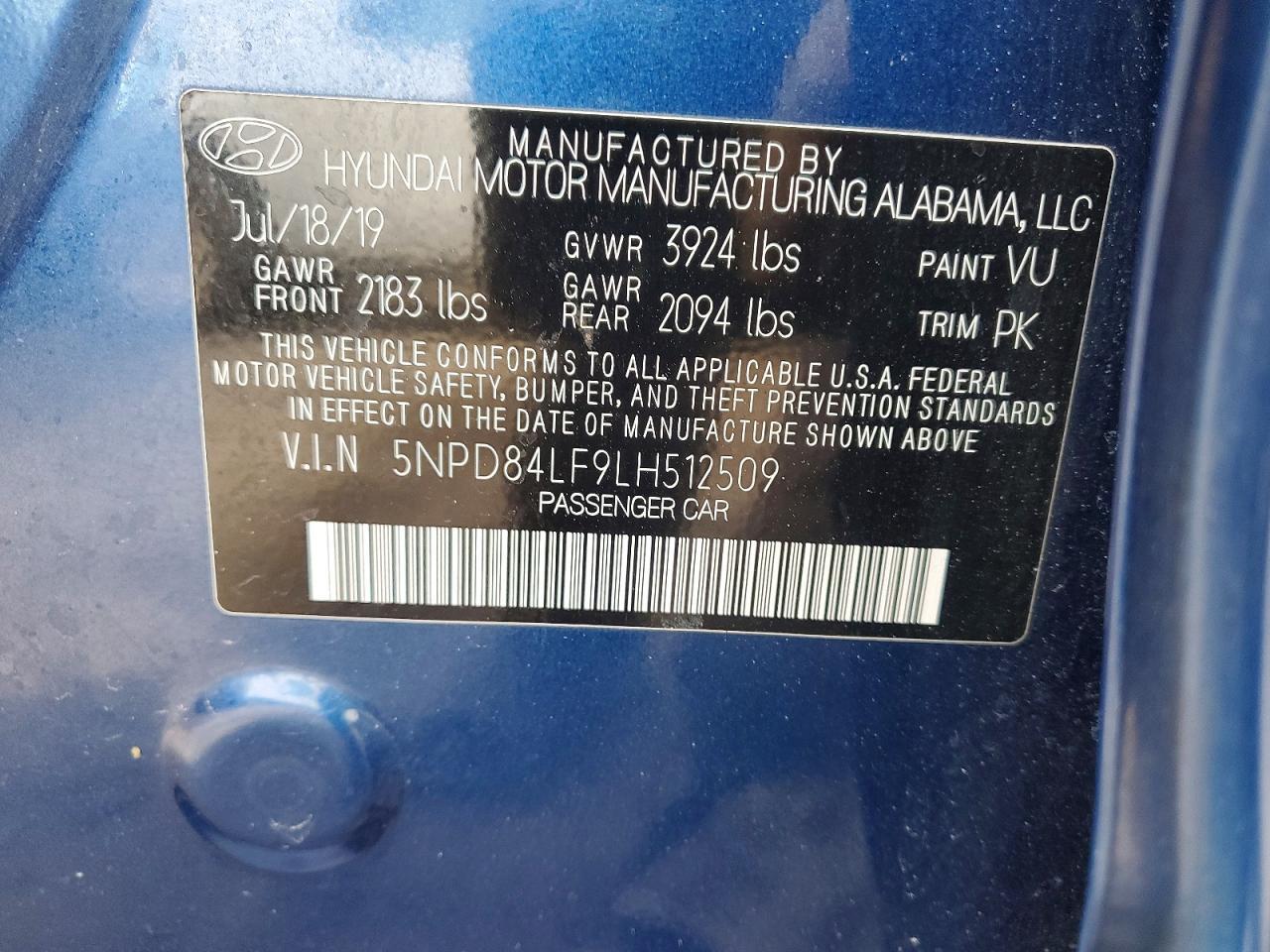 2020 Hyundai Elantra sel