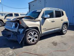 Jeep salvage cars for sale: 2016 Jeep Renegade Limited