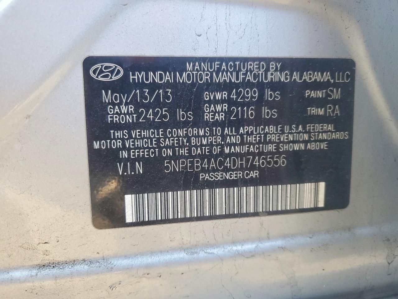 2013 Hyundai Sonata gls