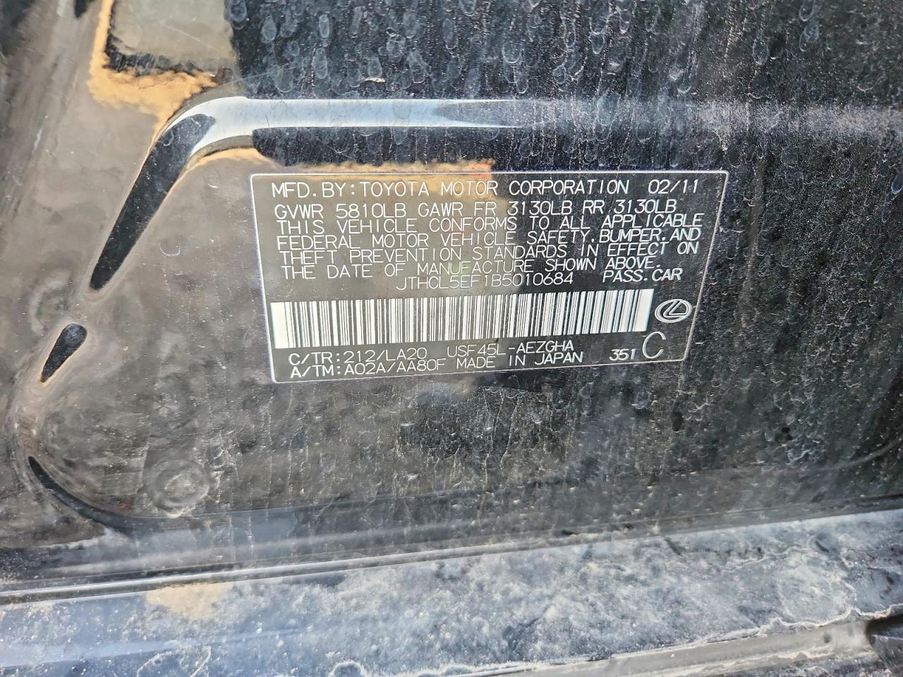 2011 Lexus Ls 460 Base