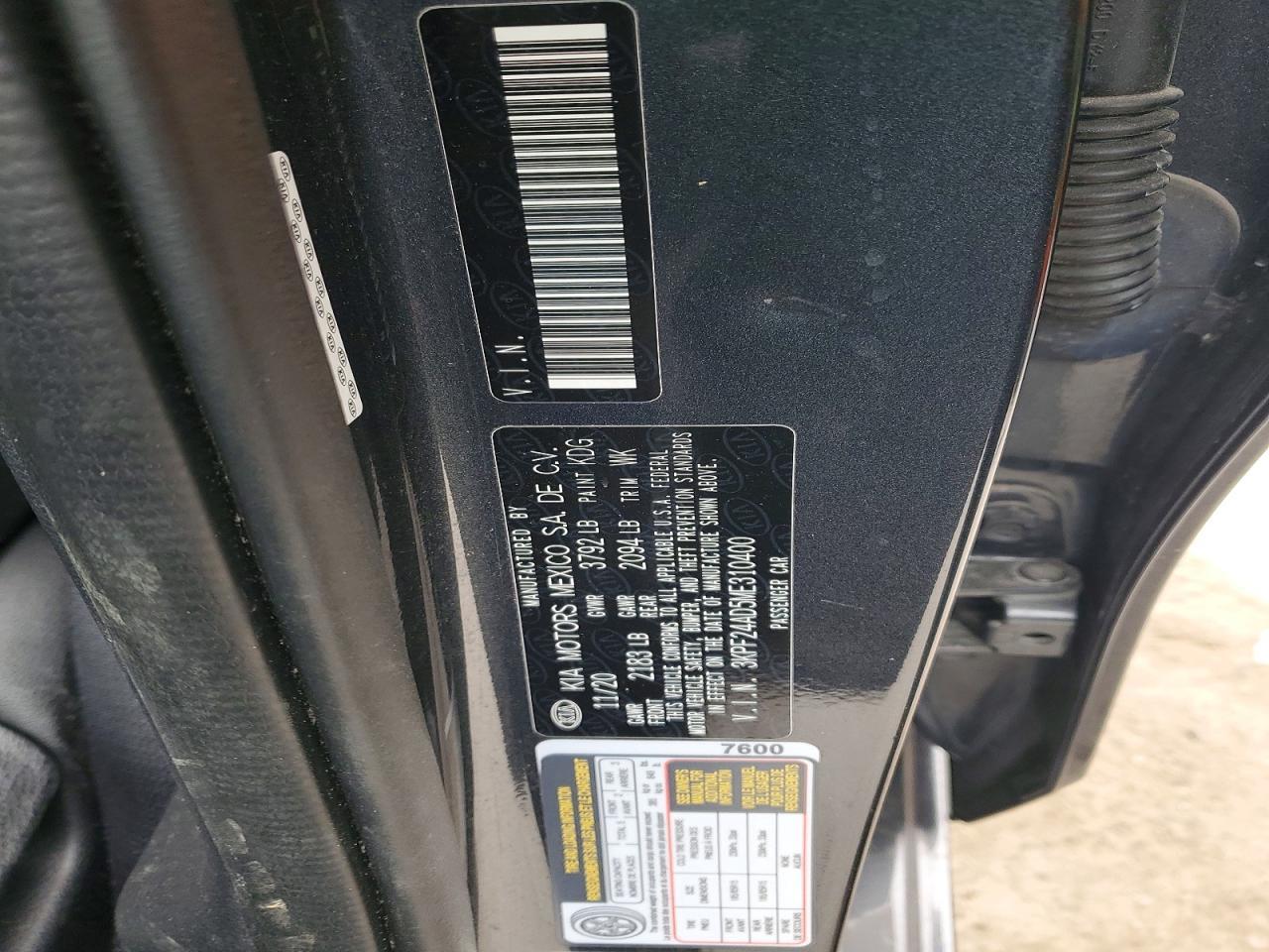 2021 KIA Forte fe
