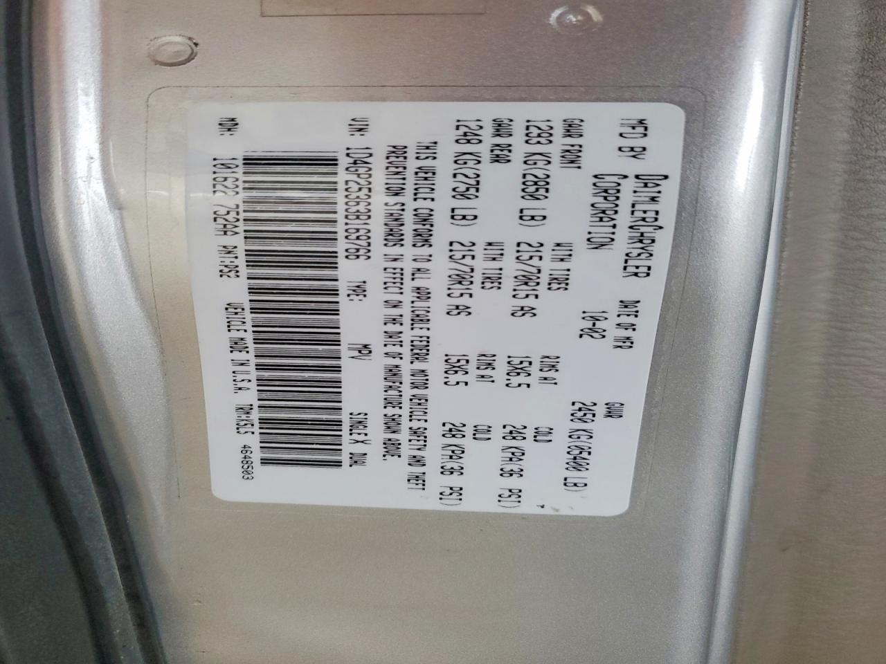 2003 Dodge Caravan se