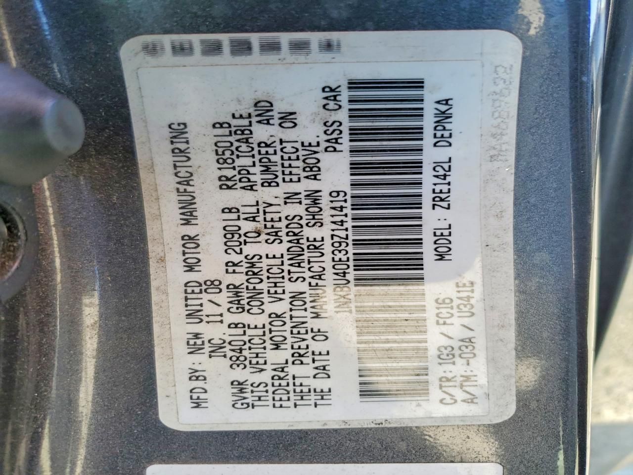 2009 Toyota Corolla Base