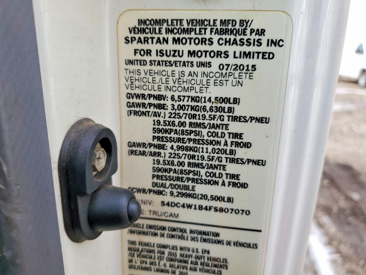 2015 Isuzu 2015 ISU Generic Van