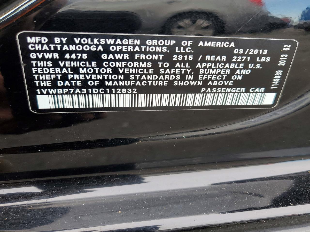 2013 Volkswagen Passat se