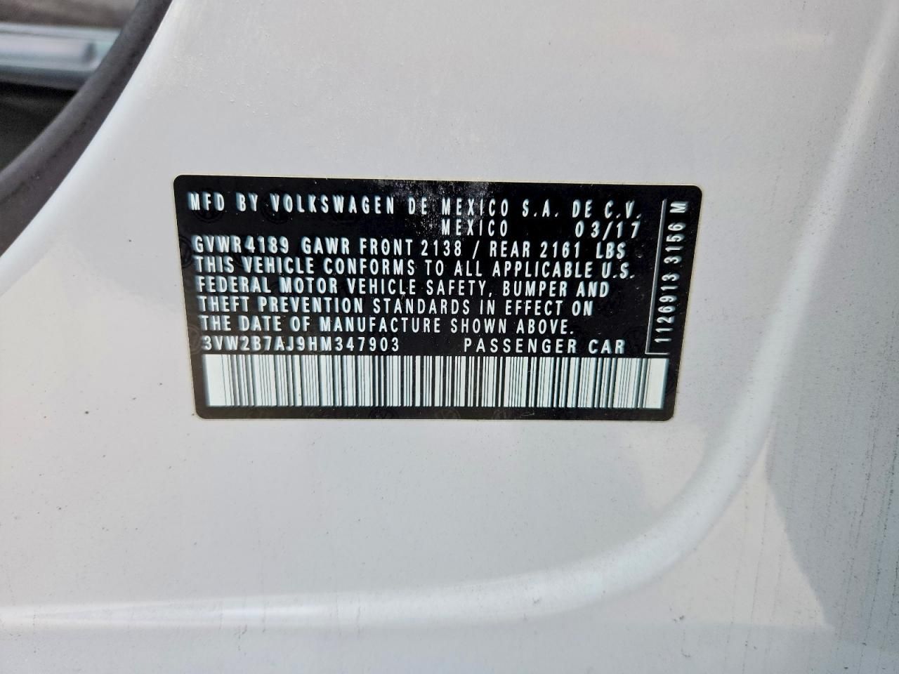 2017 Volkswagen Jetta s