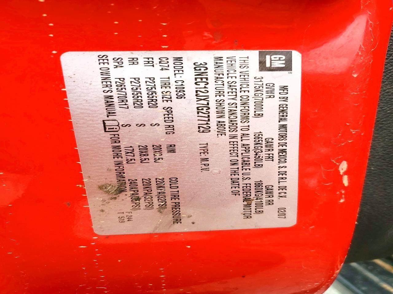 2007 Chevrolet Avalanche C1500