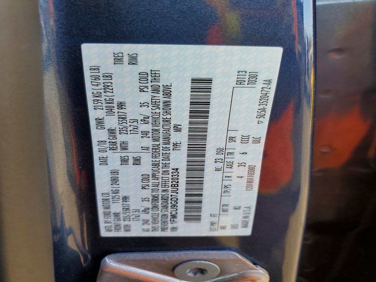 2018 Ford Escape se