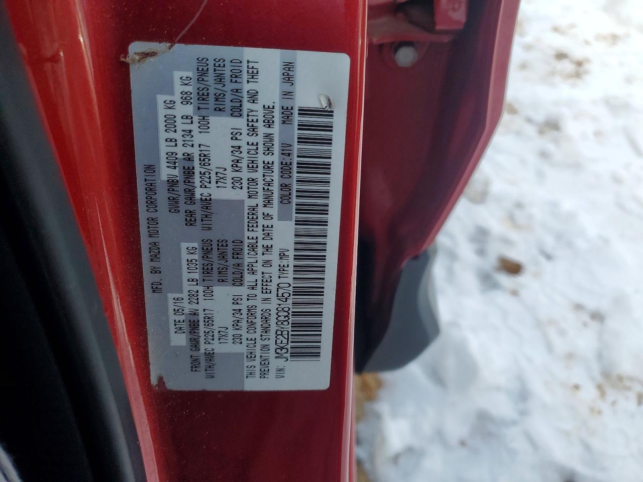 2016 Mazda Cx-5 Sport