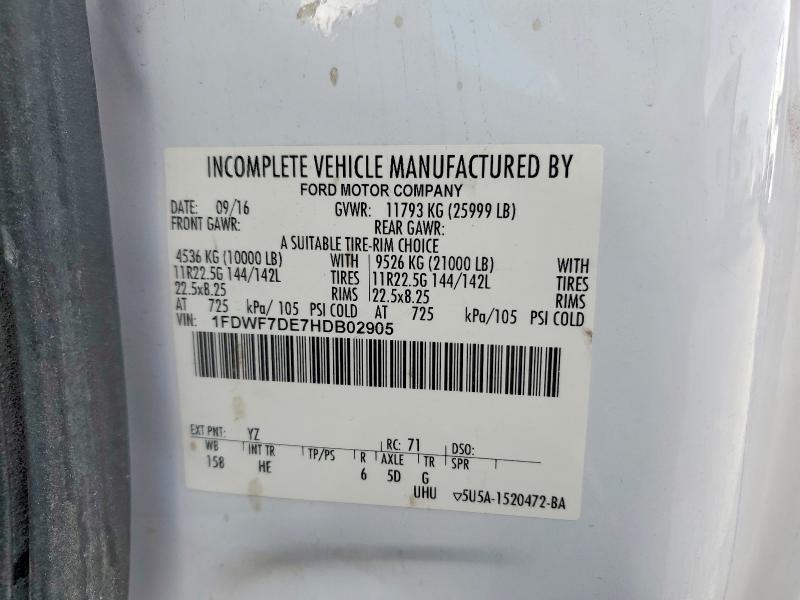 2017 Ford F750 Super Duty Utility / Service Truck