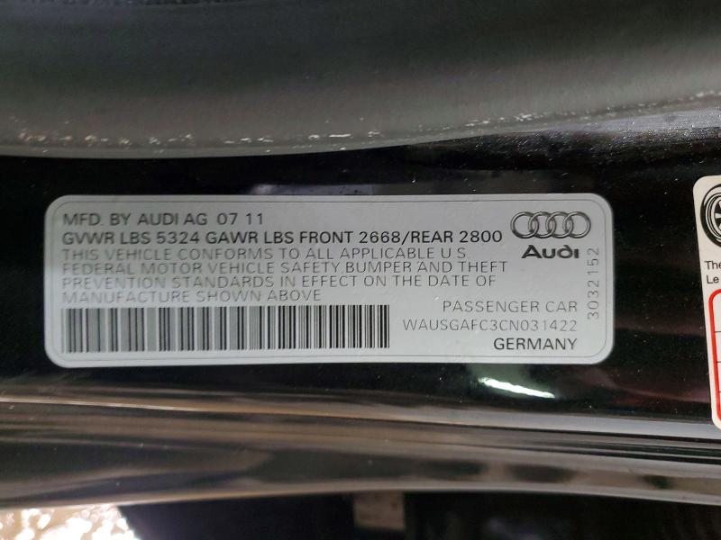 2012 Audi A7 Prestige
