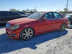 Mercedes-Benz salvage cars for sale: 2012 Mercedes-Benz C 250