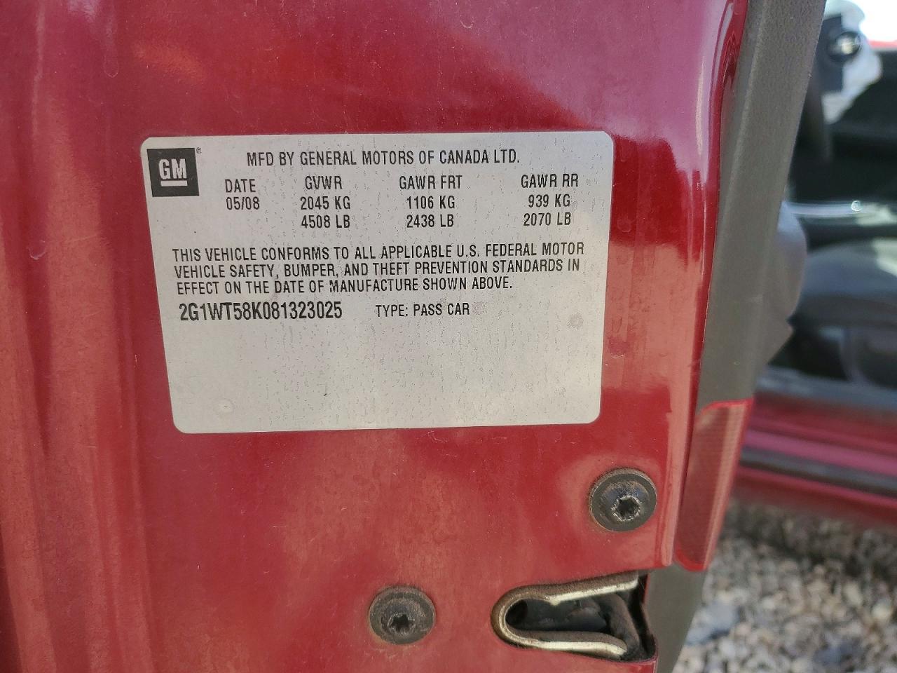 2008 Chevrolet Impala lt