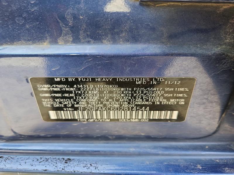 2013 Subaru Xv Crosstrek 2.0 Limited