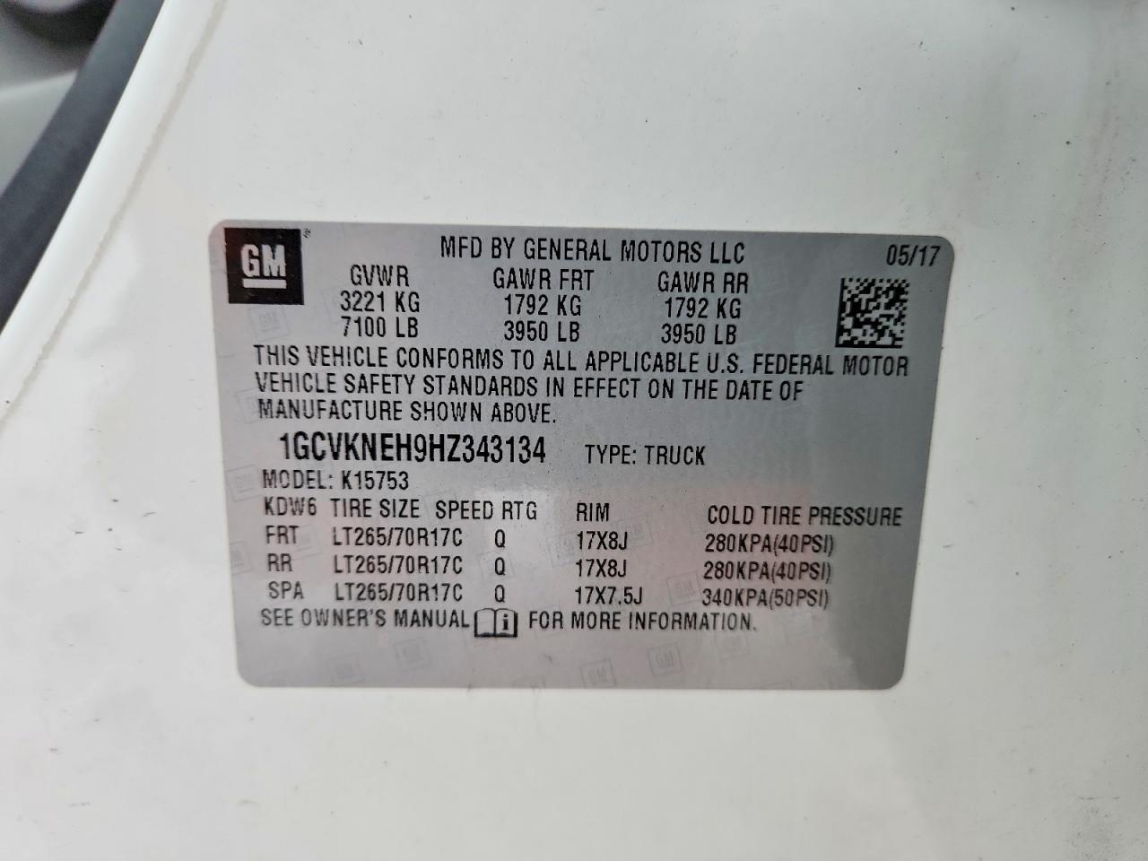 2017 Chevrolet Silverado K1500