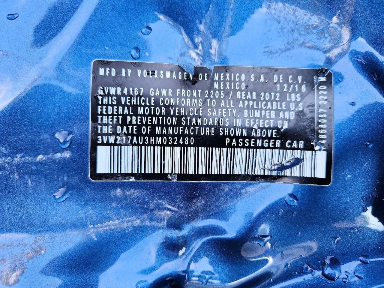 2017 Volkswagen Golf s