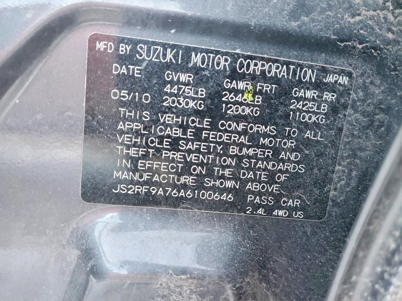 2010 Suzuki Kizashi sls